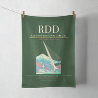 Thumbnail for Redding Regional Airport (RDD) design on dark green towel