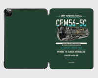 Thumbnail for CFM56-5C design on dark green ipad tablet case