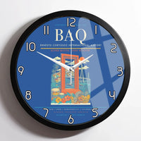 Thumbnail for Ernesto Cortissoz International Airport BAQ Wall-Clock Framed - Blue