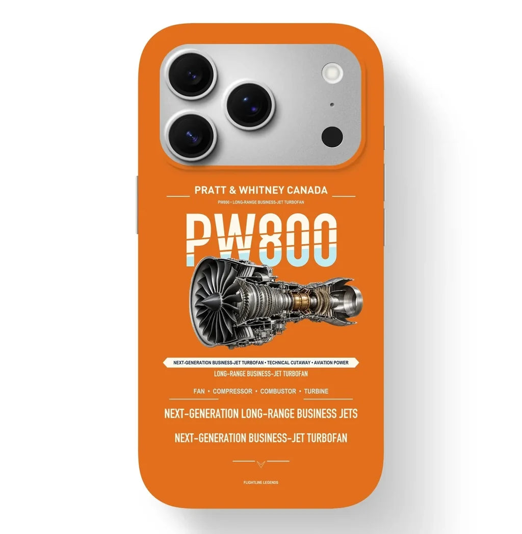 PW800 Case design on orange iphone case