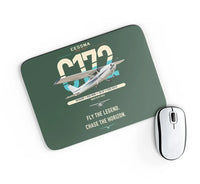Thumbnail for Cessna 172 Skyhawk design on dark green rectangle mouse pad