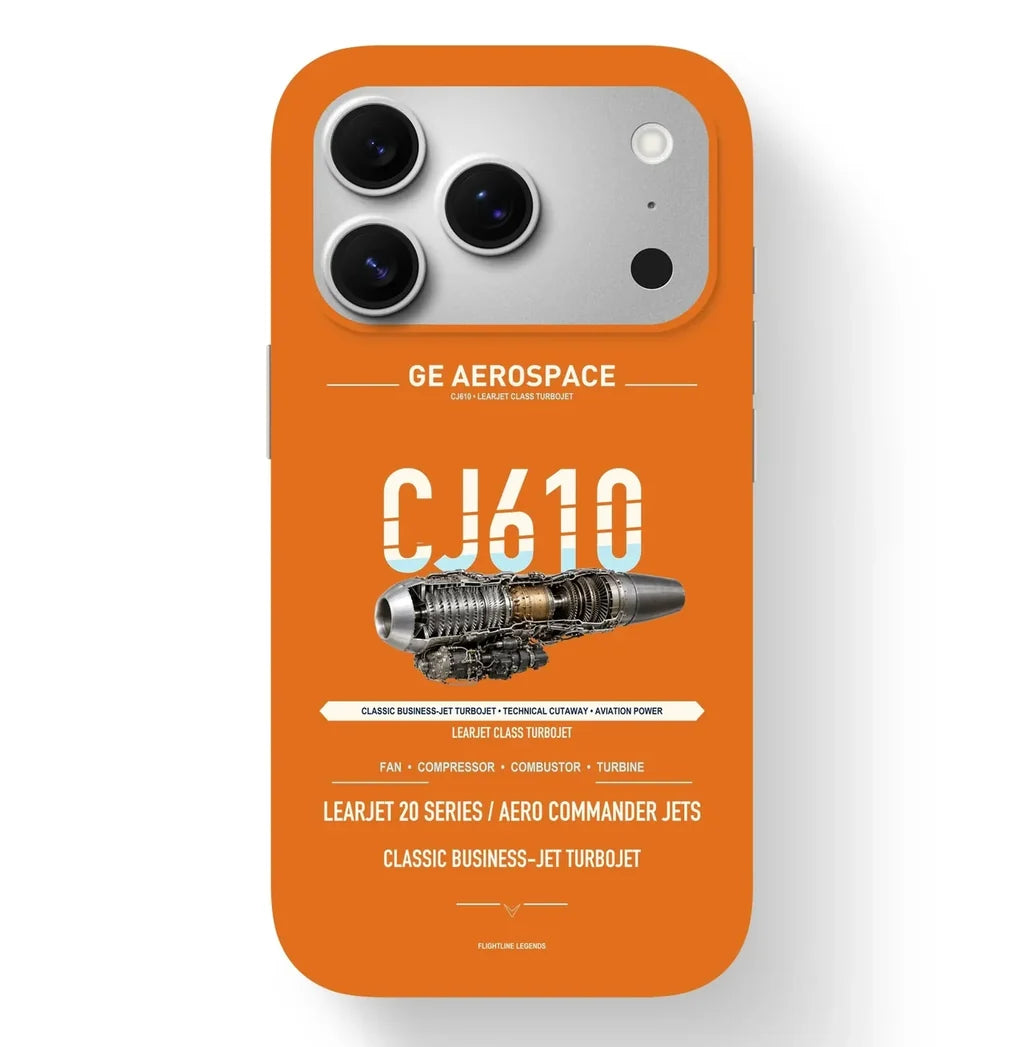 CJ610 Case design on orange iphone case