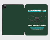 Thumbnail for Draganfly Commander 3XL design on dark green ipad tablet case