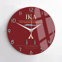 Thumbnail for Tehran Imam Khomeini International Airport (IKA) design on dark red no frame wall clock