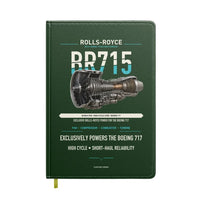 Thumbnail for BR715 design on dark green notebook