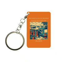Thumbnail for VINTAGE G4522 - The Ration Queue By The Field - Designed Key Chain design on orange
