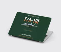 Thumbnail for F-A-18F Super Hornet Block III Two Crew One Strike design on dark green MacBook case