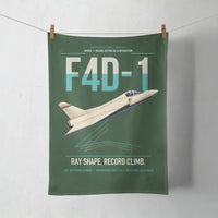 Thumbnail for F4D-1 Skyray design on dark green towel