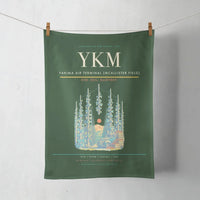 Thumbnail for Yakima Air Terminal (McAllister Field) (YKM) design on dark green towel