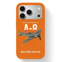 Thumbnail for Focke-Wulf Fw 190A-8 design on orange magsafe iphone case, for iPhone 17 Pro