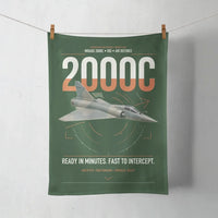 Thumbnail for Dassault Mirage 2000C RDI design on dark green towel