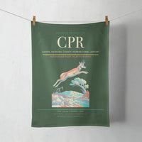 Thumbnail for Casper–Natrona County International Airport (CPR) design on dark green towel