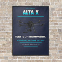 Thumbnail for Freefly Alta X vertical canvas print - framed - navy blue background
