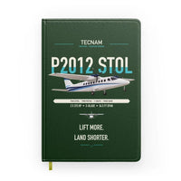 Thumbnail for Tecnam P2012 STOL design on dark green notebook