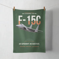 Thumbnail for F-15C Eagle Air Superiority No Substitute design on dark green towel