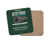 Thumbnail for HTF7000 design on dark green 1 piece coaster