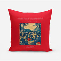 Thumbnail for VINTAGE G4511 - The Dispersal Field Breakfast - Designed Pillows design on red