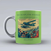 Thumbnail for VINTAGE G4296 - The Seaplane Everest - Ceramic Mug design on lightgreen