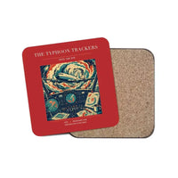 Thumbnail for The Typhoon Trackers - Designed Coasters design on red 1-piece