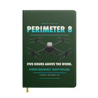 Thumbnail for Skyfront Perimeter 8 design on dark green notebook