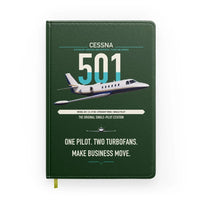 Thumbnail for Cessna 501 Citation I SP design on dark green notebook