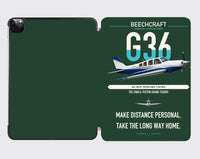 Thumbnail for Beechcraft Bonanza G36 design on dark green ipad tablet case