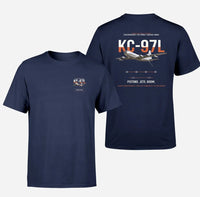 Thumbnail for KC-97L STRATOFREIGHTER design on navy blue double-side t-shirt, double-side print
