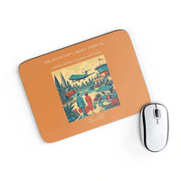 Thumbnail for VINTAGE G4371 - The Rooftop Garden Arrival - Designed Mouse Pads design on orange rectangle