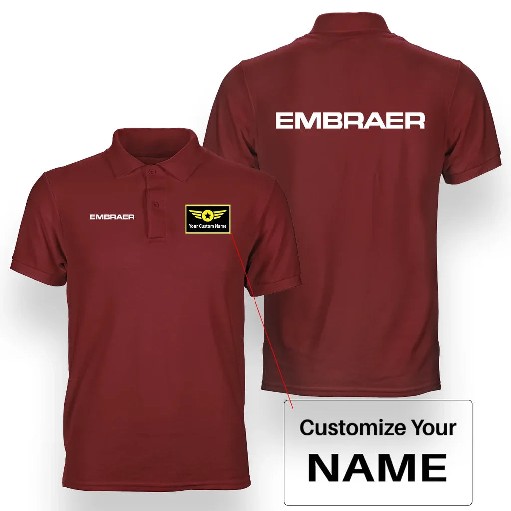 Customisable Embraer Polo Shirt - view 13