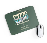 Thumbnail for Cessna 177B Cardinal design on dark green rectangle mouse pad