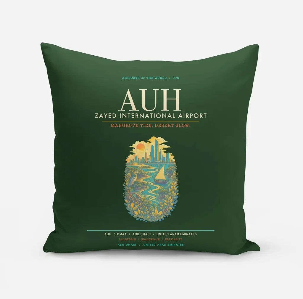 Abu Dhabi Zayed International Airport AUH - Dark Green