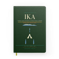 Thumbnail for Tehran Imam Khomeini International Airport (IKA) design on dark green notebook