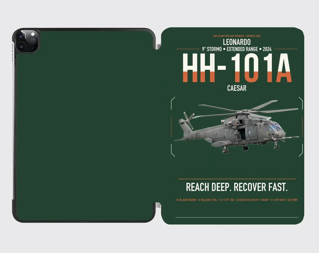 Leonardo HH-101A Caesar design on dark green ipad tablet case