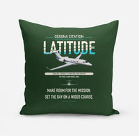 Thumbnail for Cessna Citation Latitude design on dark green pillow
