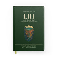 Thumbnail for Līhuʻe Airport (LIH) design on dark green notebook