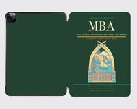 Thumbnail for Moi International Airport (MBA) design on dark green ipad tablet case