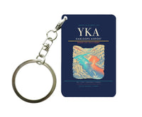 Thumbnail for Kamloops Airport (YKA) design on navy blue key chain