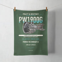 Thumbnail for PW1900G design on dark green towel