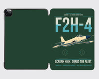 Thumbnail for F2H-4 Banshee design on dark green ipad tablet case