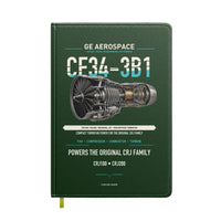 Thumbnail for CF34-3B1 design on dark green notebook