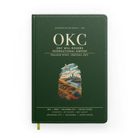 Thumbnail for OKC Will Rogers International Airport (OKC) design on dark green notebook