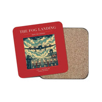 Thumbnail for The Fog Landing - Designed Coasters design on red 1-piece