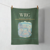 Thumbnail for Wrangell Airport (WRG) design on dark green towel