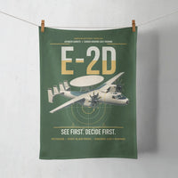 Thumbnail for E-2D Advanced Hawkeye design on dark green towel