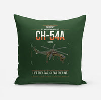 Thumbnail for Sikorsky CH-54A Tarhe design on dark green pillow