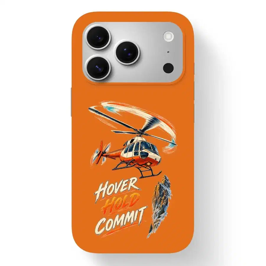 SIGNAL 589 - Hover Hold Commit - MagSafe iPhone 17 Pro design on orange magsafe iphone 17 pro