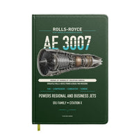 Thumbnail for AE 3007 design on dark green notebook