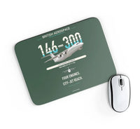Thumbnail for BAe 146-300 design on dark green rectangle mouse pad