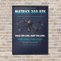 Thumbnail for DJI Matrice 350 RTK vertical canvas print - framed - navy blue background