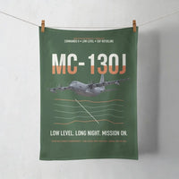Thumbnail for MC-130J COMMANDO II design on dark green towel